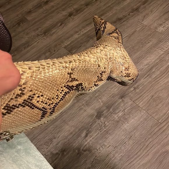 Authentic Vintage VERSACE Genuine Python Boots Size fits 8 half ❤️ GORGEOUS - Picture 8 of 17